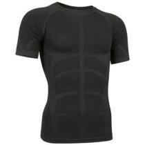 Camiseta adulto segunda piel de manga corta Valento negra