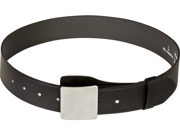 Cinturón de gala Gordon piel sintética hebilla desmontable negra detalle 1