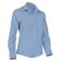 Camisa entallada de mujer manga larga Valento personalizada azul claro