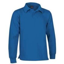 Sudadera de felpa con cuello de polo Valento azul Sudadera de felpa con cuello de polo Valento azul