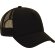 Gorra Memphis con rejilla transpirable y ajuste regulable Negro
