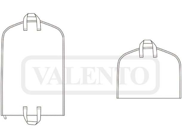 Bolsa portatrajes de no tejido TAILOR Valento detalle 1