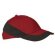 gorra con diseno moderno en colores combinados valento personalizada roja