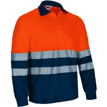 Polo alta visibilidad manga larga Albury bicolor