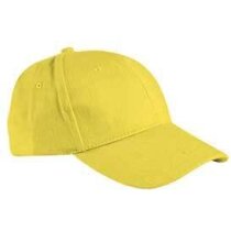 Gorra básica en algodón Valento con logo amarilla