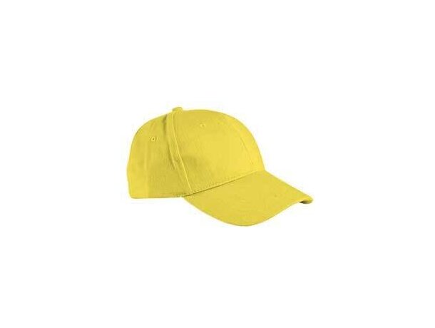 Gorra básica en algodón Valento con logo amarilla