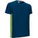 Camiseta manga corta personalizada algodón ring spun 160 g/m2 Thunder Azul marino orion/verde manzana