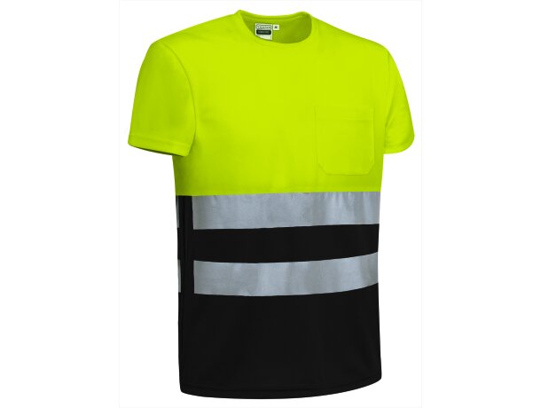 Camiseta alta visibilidad Demolition manga corta bicolor detalle 1