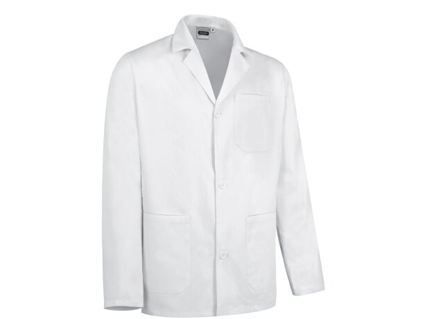 Bata Sahara sarga poliéster algodón bolsillos sanitarios detalle 5