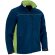 Chaqueta softshell Thunder con tres capas y bolsillos Azul marino orión/verde manzana