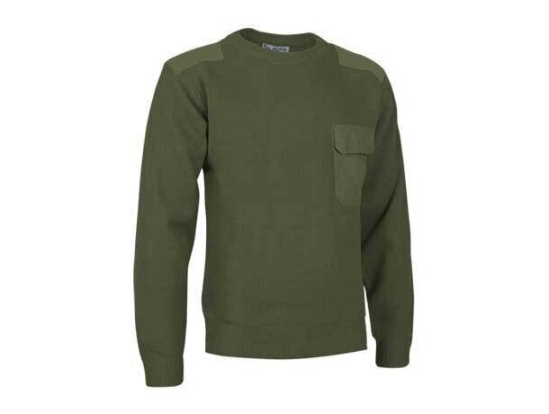 Jersey de cuello redondo Valento personalizado khaki