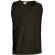 Camiseta técnica sin mangas Speedy poliéster transpirable Negro