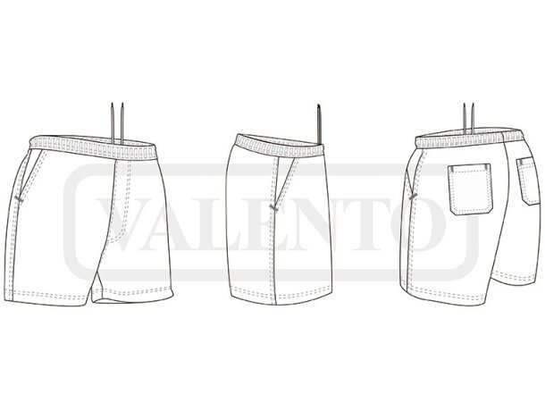 Bermuda Aeroplane laboral algodón poliéster con bolsillos detalle 1