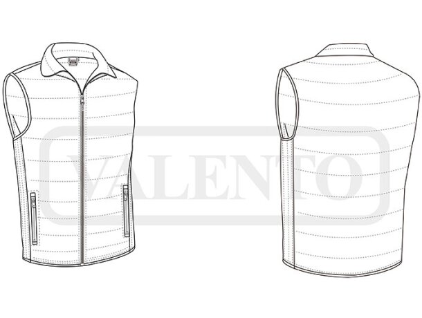 Chaleco acolchado Tampere con tejido loft hidrófugo detalle 1