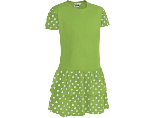 Vestido Sevillana personalizada niñas topos algodón verano detalle 1