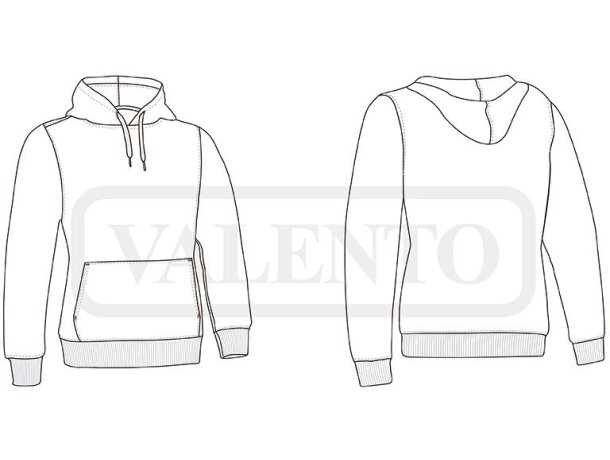 Sudadera mujer TOBAGO Valento detalle 1