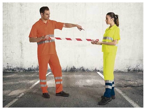 Pantalón cómodo de poliester con reflectantes Valento barato