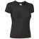 Camiseta ajustada de mujer 190 gr de Valento Valento negra