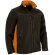Chaqueta softshell Thunder con tres capas y bolsillos Negro/naranja fiesta