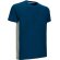 Camiseta manga corta personalizada algodón ring spun 160 g/m2 Thunder Azul marino orion/beige arena