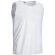 Camiseta técnica sin mangas Speedy poliéster transpirable Blanco