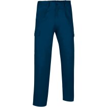 Pantalón largo multibolsillos con pinzas para hombre Valento azul personalizado