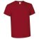 Camiseta manga corta de 160 gr 100% algodón Valento roja barata