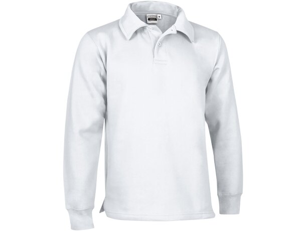 Sudadera Apolo felpa 300g cuello polo puños canalé elástico detalle 5