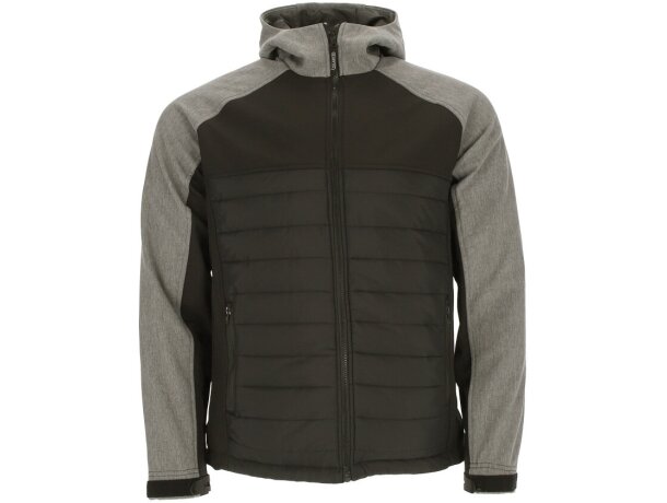 Chaqueta acolchada Bering con capucha softshell cortavientos detalle 2