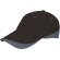 Gorra  bicolor TUXTON Valento Negro