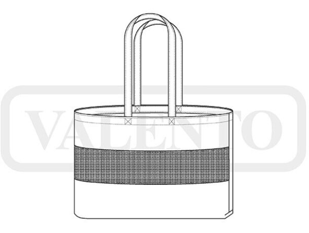 Bolsa capazo Gaby canvas algodón natural combinado con yute detalle 1