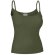 Camiseta tirante fino de mujer Valento khaki