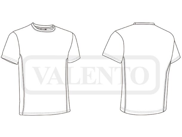 Camiseta técnica LEOPARD Valento detalle 1