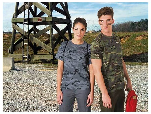 Camiseta camuflaje de algodón Valento