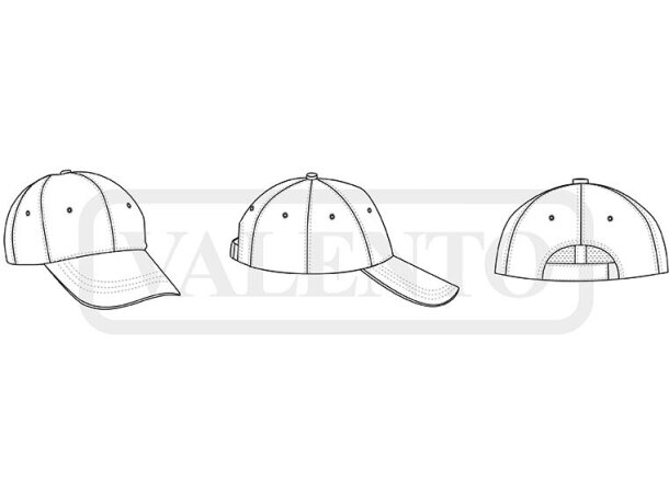 Gorra Minneapolis de algodón sarga con ajuste velcro detalle 1