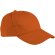 Gorra esencial valento estilo toronto Naranja fiesta