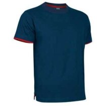 Camiseta manga corta detalles de color de Valento Valento azul