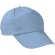 Gorras bicolor de 100% algodón 180 g/m2 Promotion Azul celeste