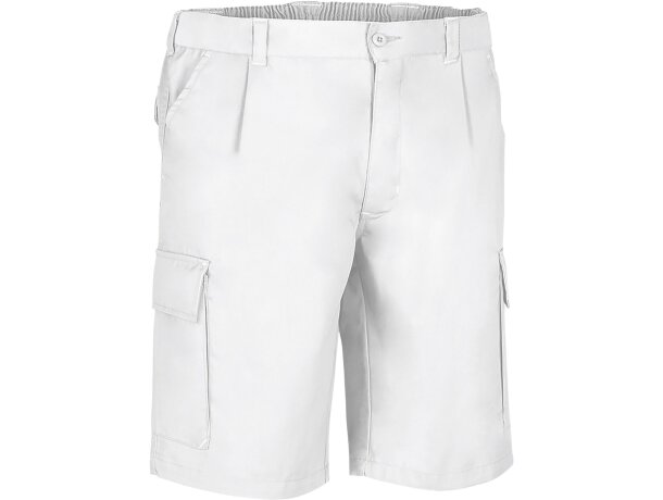 Bermuda laboral Desert sarga multibolsillos velcro hasta 3XL detalle 5