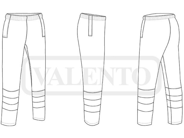 Cubre pantalón de lluvia Narvik con alta visibilidad EN 20471 detalle 2