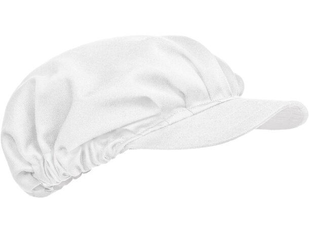 Gorro Spinner sarga poliéster algodón visera curva hostelería detalle 1