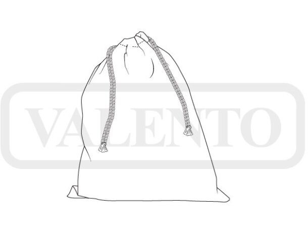 Zapatillero Bamba poliéster tacto algodón con cordón detalle 1