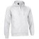 Sudadera con cremallera entera y capucha Valento blanca