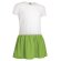 Vestido con logo poliéster 160 g/m2 Sunny Blanco/verde manzana