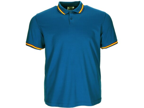 Polo de manga corta publicitario unisex en poliéster 170 g/m2 Maastricht detalle 2