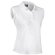 Polo de mujer sin mangas  entallado Valento personalizado blanco