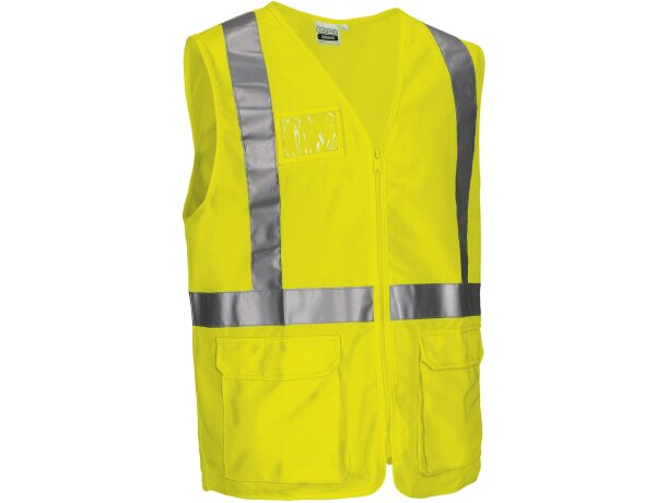 Chaleco ligero alta visibilidad Bridge con cintas reflectantes detalle 5