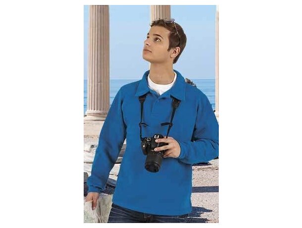 Sudadera de felpa con cuello de polo Valento