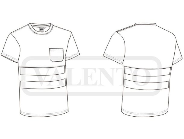 Camiseta alta visibilidad Demolition manga corta bicolor detalle 1