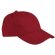 Gorra básica en algodón Valento roja
